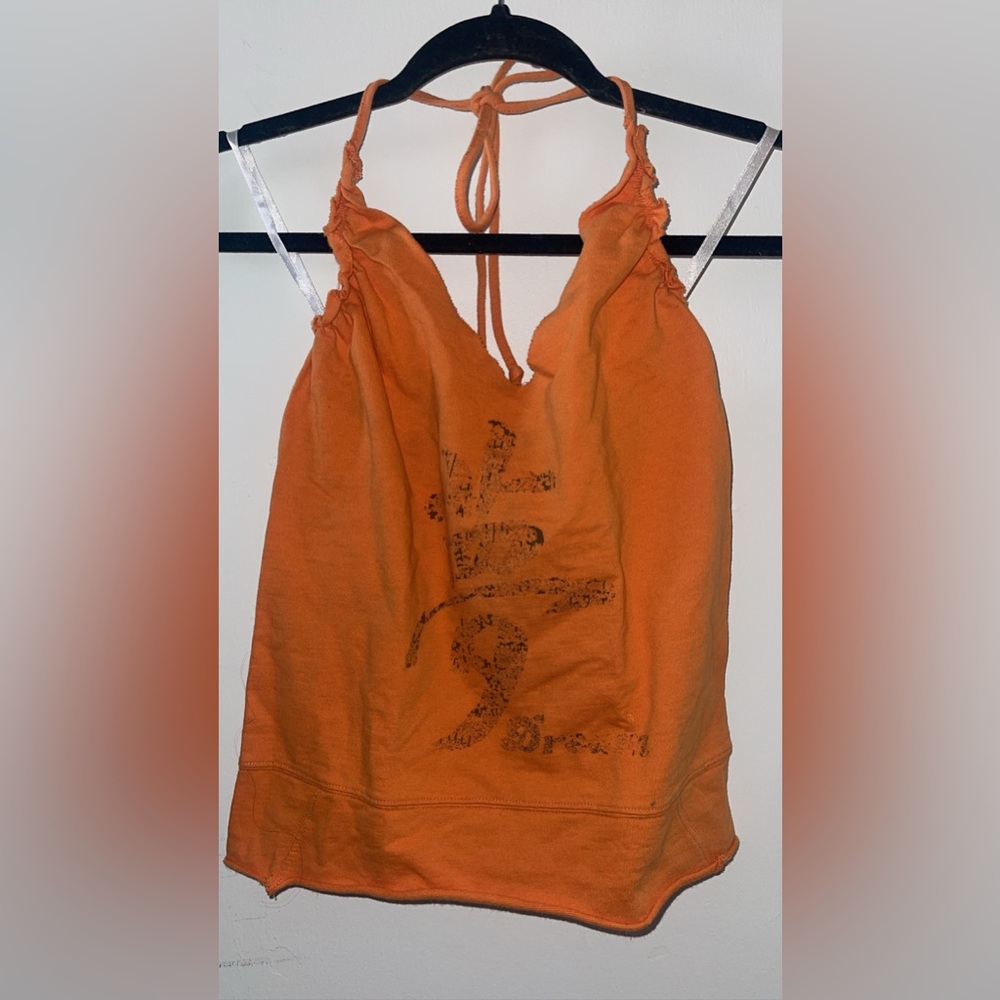 Orange Halter Top